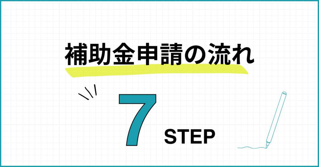 セルフレジの補助金申請の流れ